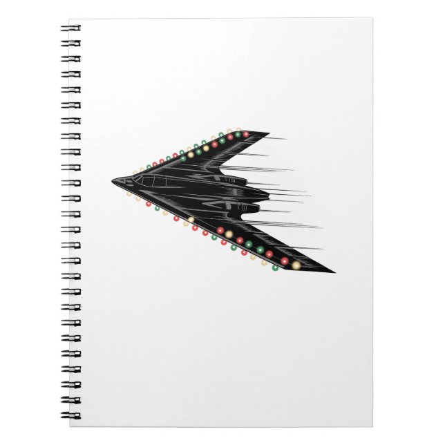 B-2 B2 Spirit Stealth Bomber Jet Plane 4th of July Notebook (Front)