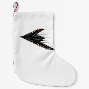 B-2 B2 Spirit Stealth Bomber Jet Plane 4th of July Small Christmas Stocking