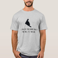 B-2 Bomber Dark Joke Military T-Shirt