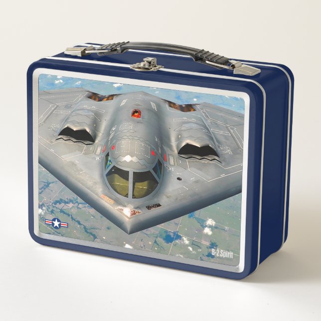 B-2 SPIRIT METAL LUNCH BOX (Front)