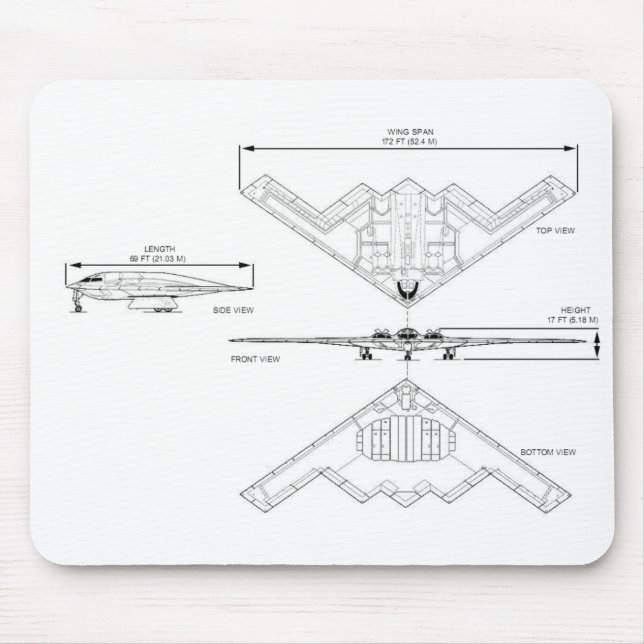 B-2 Spirit Mouse Mat (Front)