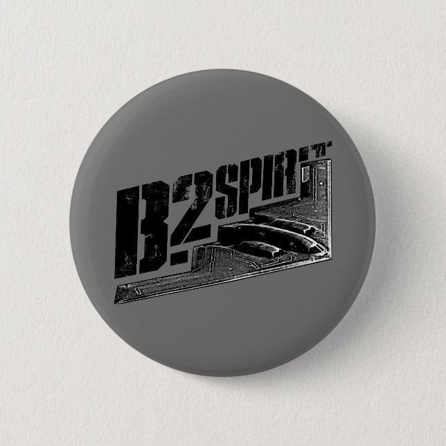 B-2 Spirit Round Button (Front)