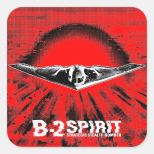 B-2 Spirit Square Sticker Sticker