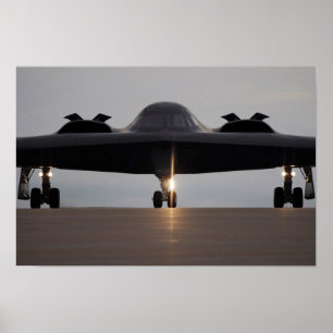 B-2 Spirit Stealth Bomber Aircraft Poster