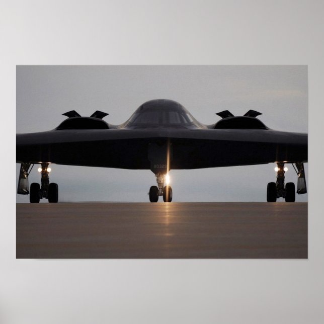 B-2 Spirit Stealth Bomber Aircraft Poster (Front)