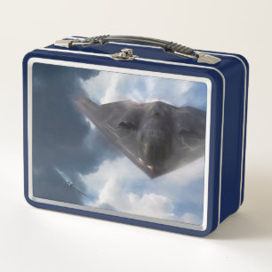 B-2 Spirit Stealth Bomber GHOST MAKER Metal Lunch Box