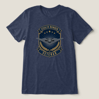 B-2 Spirit Stealth Bomber Veteran Emblem Tri-Blend Shirt