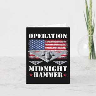 B-2 Stealth Jet Shirt Operation Midnight Hammer Card