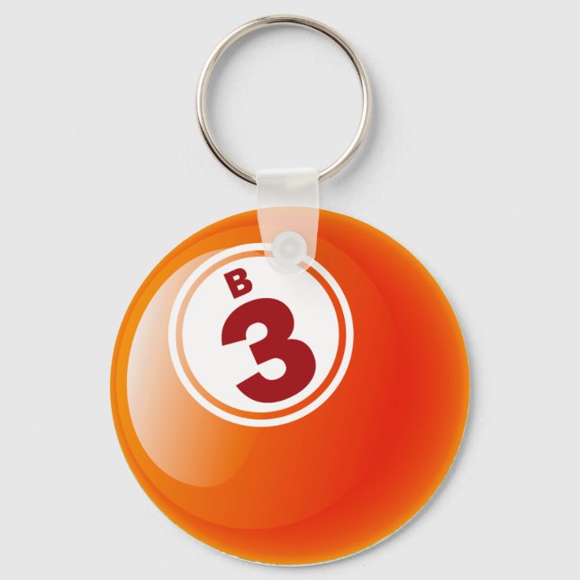 B 3 BINGO BALL KEY RING (Front)