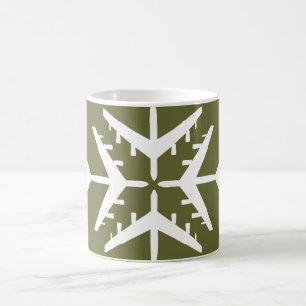 B-52 Aircraft Snowflake Coffee Mug