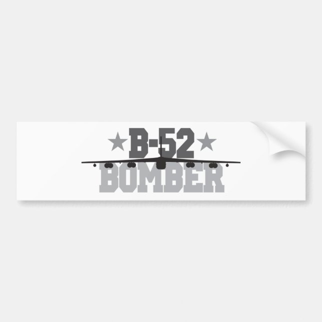 B-52 Bomber Bumper Sticker (Front)