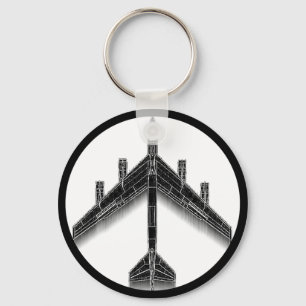 B-52 Peace Keychain
