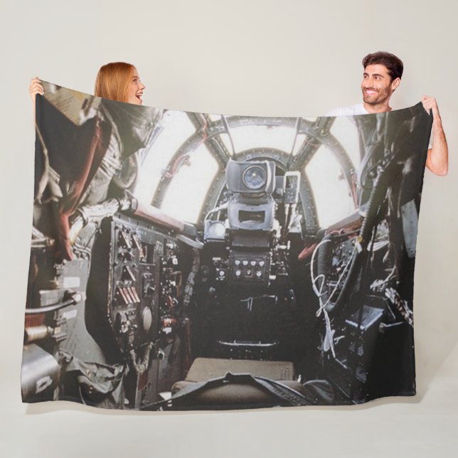 B-52 TAIL GUNNER FLEECE BLANKET (In Situ)