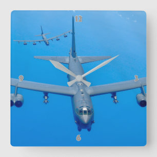 B-52H STRATOFORTRESS SQUARE WALL CLOCK