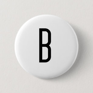 B 6 CM ROUND BADGE