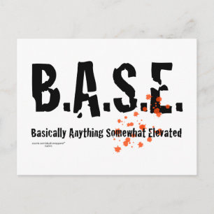 B.A.S.E. Jumping Skydiver Postcard