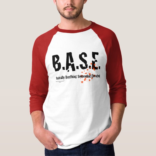 B.A.S.E. Jumping Skydiver T-Shirt (Front)