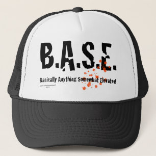 B.A.S.E. Jumping Skydiver Trucker Hat