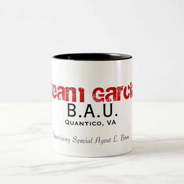 B.A.U., Quantico, VA, Supervisory Special Agent... Two-Tone Coffee Mug (Center)