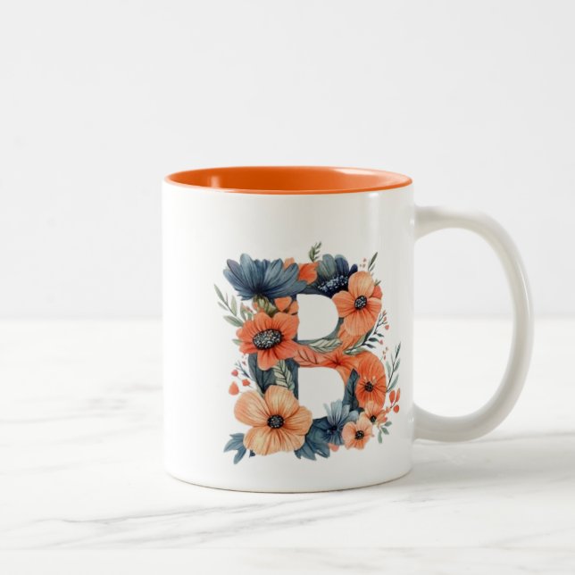 B Alphabet Letter Design Cup (Right)