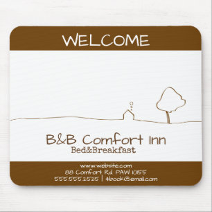 B&B Comfort Inn welcome Mouse Mat
