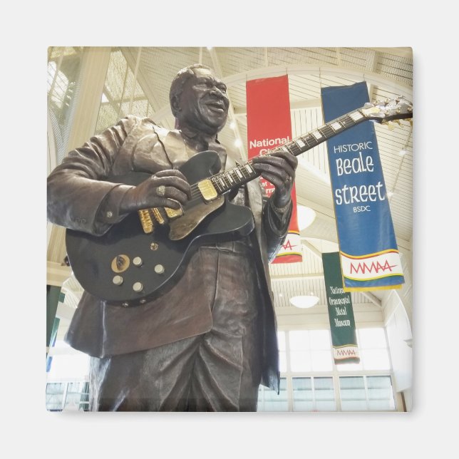 B.B. King Statue - Memphis, Tennessee Magnet (Front)