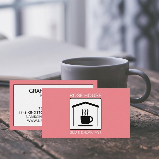B&B Logo, Bed & Breakfast Accommodation Business Card (Creator Uploaded)