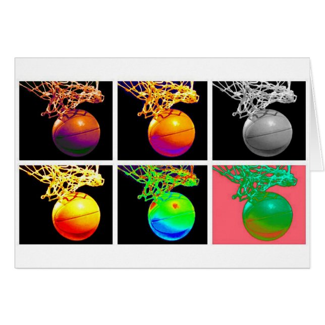 B-Ball Basketball Hoops Pop Art (Front Horizontal)