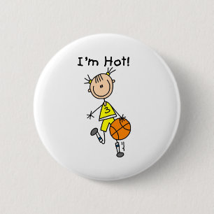B-Ball I'm Hot 6 Cm Round Badge