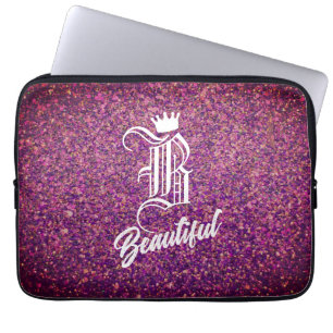 B Beautiful Pink Laptop Sleeve