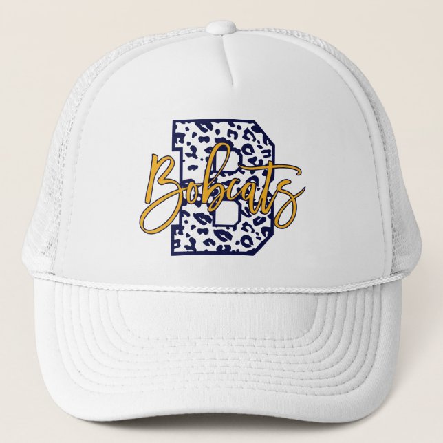 B Bobcats lg Trucker Hat (Front)