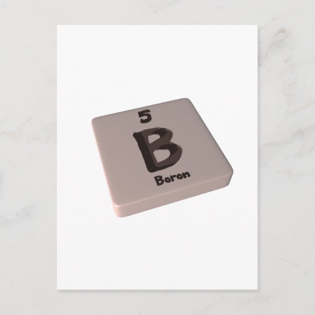 B Boron Postcard (Front)