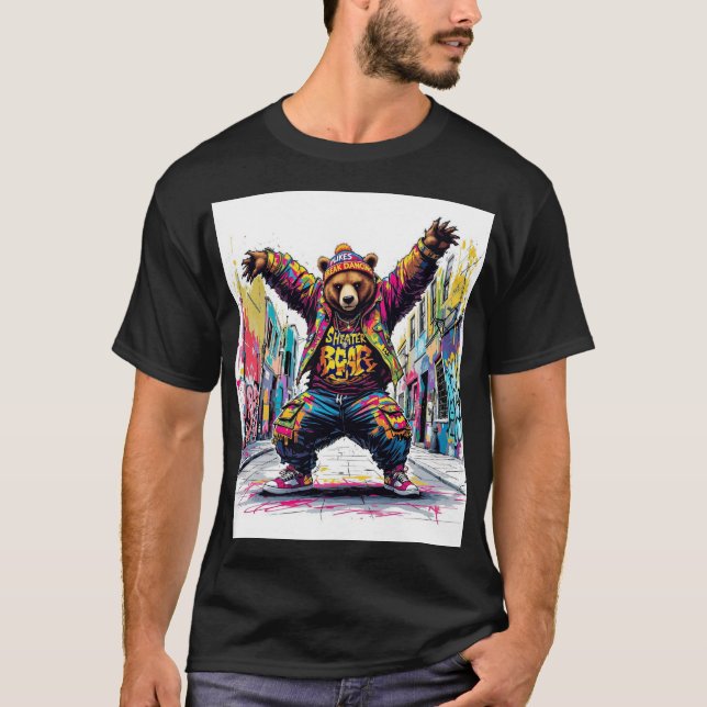 B-Boy Bear T-shirt design  (Front)