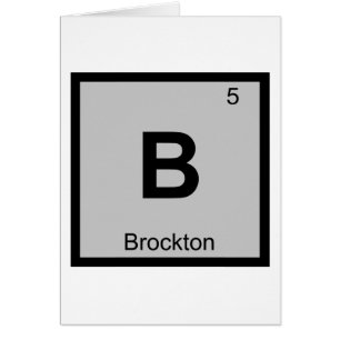 B - Brockton Massachusetts Chemistry Symbol City