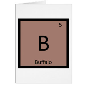 B - Buffalo Buffalo Chemistry Symbol