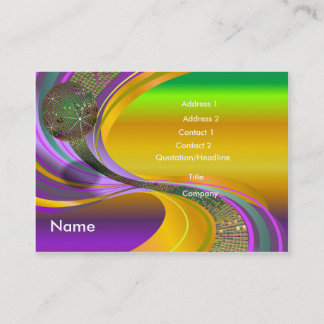 B-Card Mardi Gras-Multi-V1 Business Card