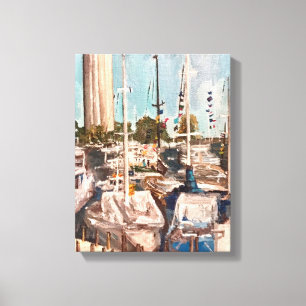 B Dock, Put in Bay Canvas Print