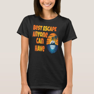 B E A C H  Best Escape Anyone Can Have Summer Quot T-Shirt