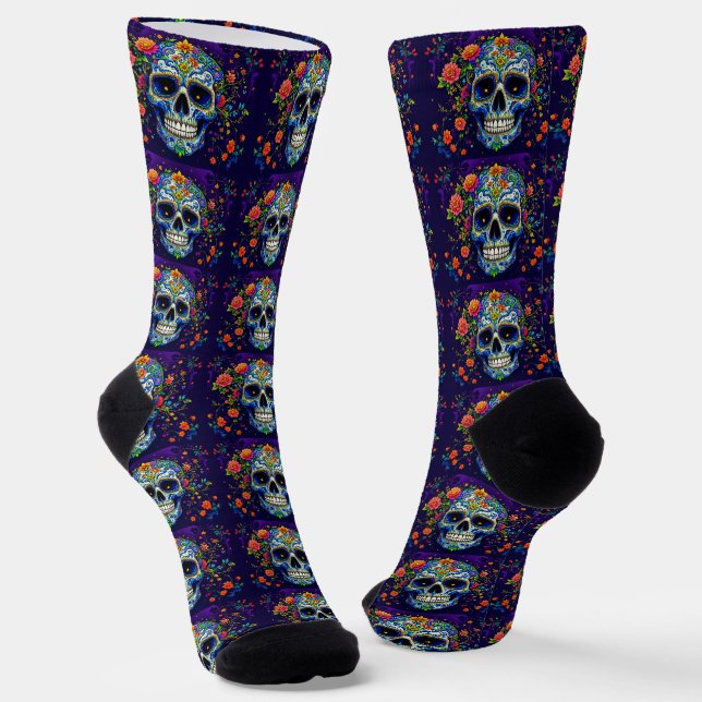 B&E Socks Bold and Elaborate Design 001898 (Angled)