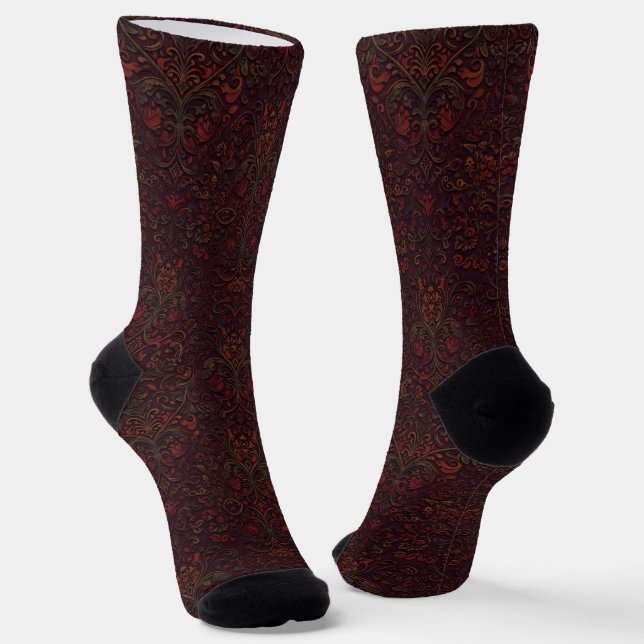 B&E Socks Bold and Elaborate Design 001920 (Angled)