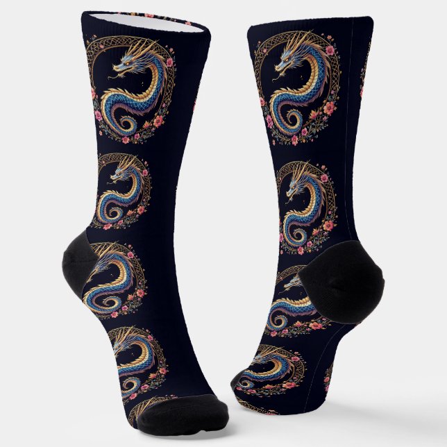 B&E Socks Bold and Elaborate Design 002191 (Angled)