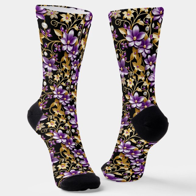 B&E Socks Bold and Elaborate Design 002220 (Angled)