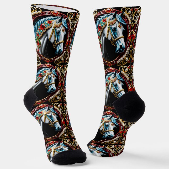 B&E Socks Bold and Elaborate Design 002223 (Angled)