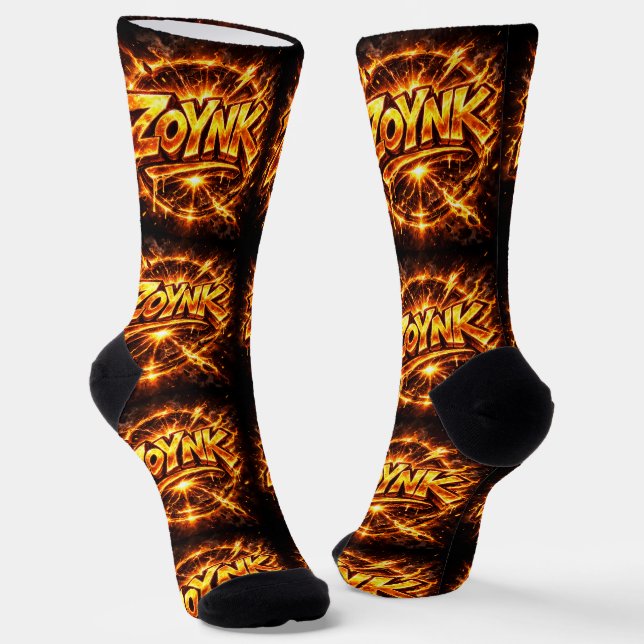B&E Socks Bold and Elaborate Design 00300 (Angled)