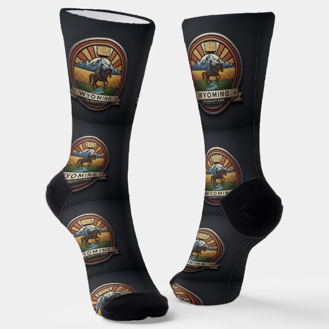 B&E Socks Bold and Elaborate Design 00382 (Angled)