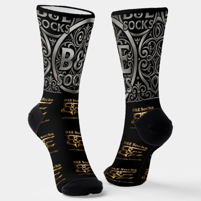 B&E Socks Bold & Elaborate Design 0049549 (Angled)