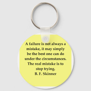 b f skinner quote key ring