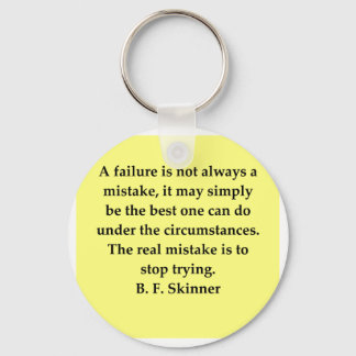 b f skinner quote key ring