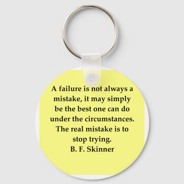 b f skinner quote key ring (Front)