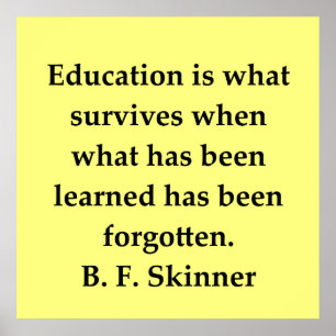 b f skinner quote poster
